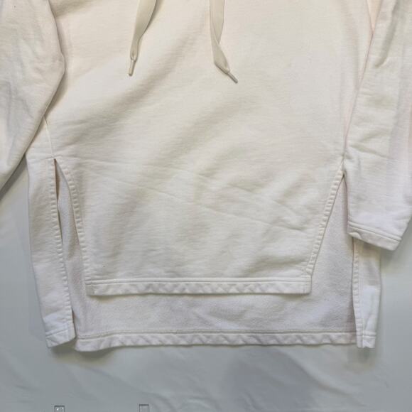 Athleta Yogi Pullover Hoodie XS Oversized High Low White Minimalist Comfy - Picture 5 of 13